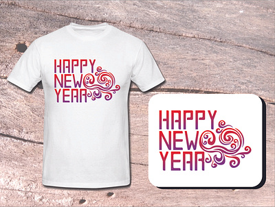 Happy New Year T shirt Design 2020 design illustration inspiration new year new years studio t shirt tshirt tshirt design tshirtdesign typography vector