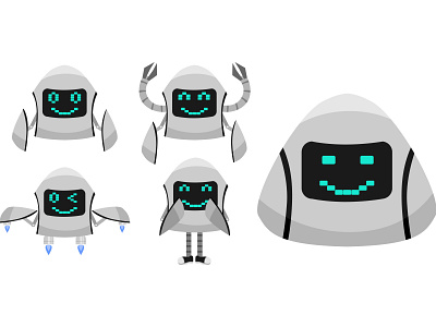 Cute Robot Vector