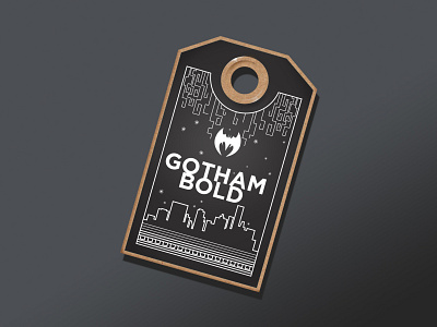 Gotham Bold Holiday Tag creative design dribbbleweeklywarmup holiday tag logo