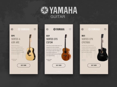 GUITAR app black design guitar logo mlbile ui ux yamaha yellow 品牌 平面 设计