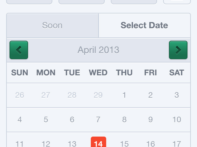 Select Date - Betting iOS App by Umar Irshad on Dribbble