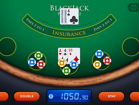 Blackjack iOS Game - Game Interface by Umar Irshad on Dribbble