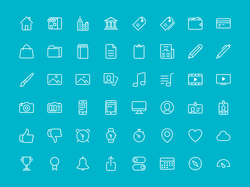 Flat Icons Kit Part 2 Sketch freebie - Download free resource for Sketch -  Sketch App Sources