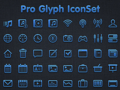 Pro Glyph Iconset Release 32px designmoo glyphs