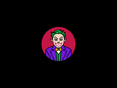 Joker comics dc dccu flat gotham icon illustration joker stroke why so serious