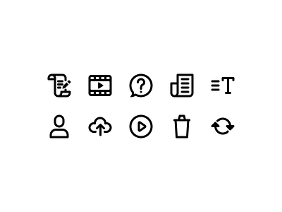 Icons for Reporter.vu App