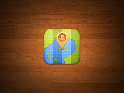 Maps iOS Icon 114px icon ios ipad iphone maps