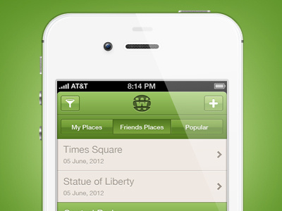 W - iOS App app application ios iphone retina