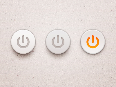 Power Button buttons light power switch toggle ui