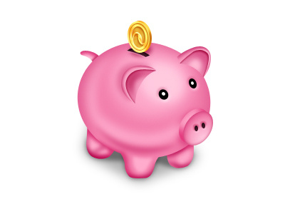 Piggy Bank Icon - Wave Apps app bank coins icon money pig piggy wave web