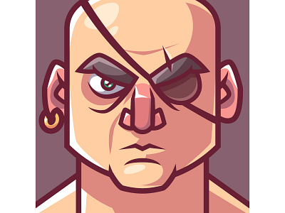 Pirate adobe illustrator bald baldheaded character character design character illustration digital art digital painting illustration illustrator male male character pirate vector vector art vector artist vector illustration vector illustrator