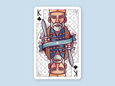 The King of Clubs adobe illustrator board board game board game art board game design board games character design character illustration deck digital art digital painting illustration illustrator playing cards vector vector art vector artist vector illustration vector illustrator