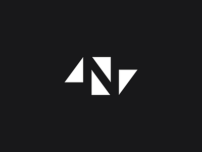 Logomark black white branding design flat illustration inspire logo logomark minimal shapes triangles