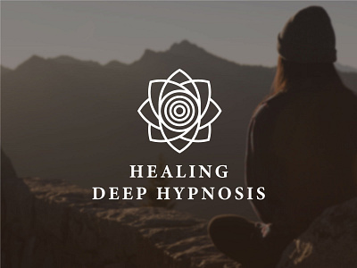 Logo- Healing Deep Hypnosis branding color design logo minimal vector