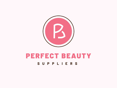 Logo design- Perfect Beauty Suppliers brand branding color design logo minimal simple vector