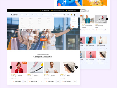 Ecommerce Landing Page- Clothing Store agency clothingstore ecommerce minimal ui uidesign userinterface ux website