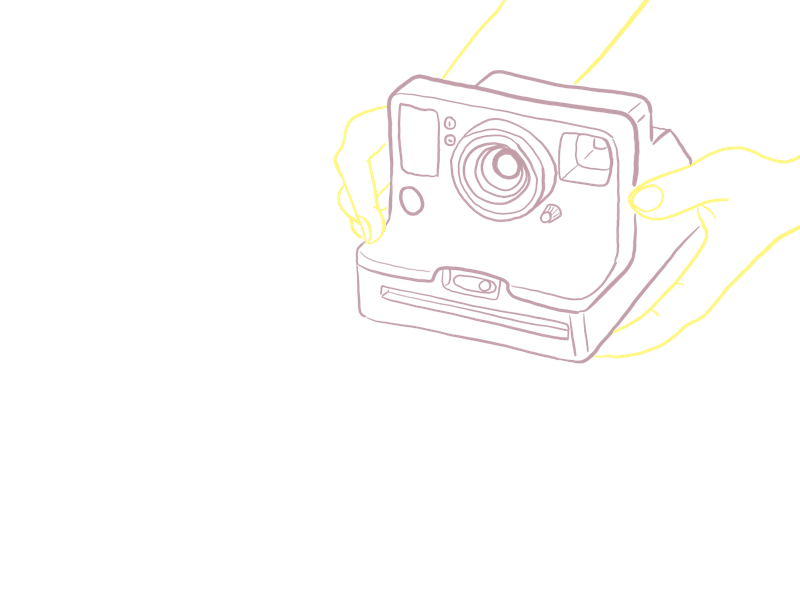 Polaroid animated gif digital illustration illustration ipadpro procreate procreate app
