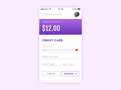 Daily UI 002 // Credit Card Checkout