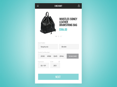 Daily UI 002 - Credit Card Checkout 002 checkout commerce credit card daily ui fashion layout mobile modern ui ux