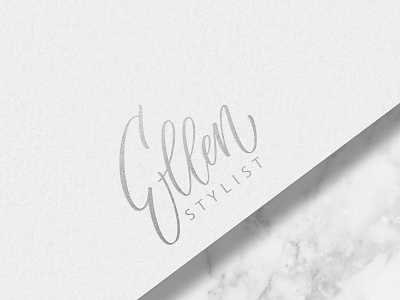 Ellen-logo for stylisst calligrapher calligraphy hand lettering lettering logo typography