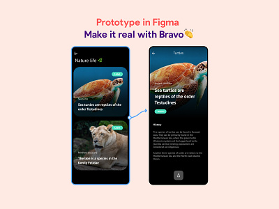 Easy as pie prototyping! bravostudio figma mobile native app prototype ui ux