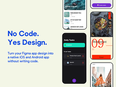 No Code. Yes Design 💪 android app brave designer bravo bravo studio app bravostudio design tools figma ios app madewithbravo mobile app design native app