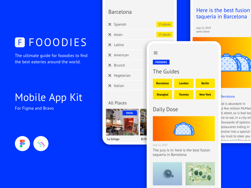Fooodies App ux ui design app