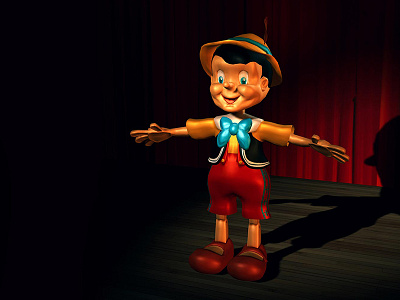 Pinochio - 3D Character Design 3d character design figure model modeling pinocchio rendering