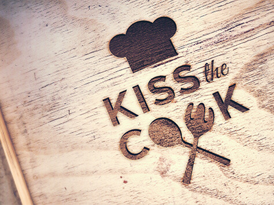 Kiss The Cook - Logo cd ci cook cooking corporate design date design graphic identity kiss logo restaurant