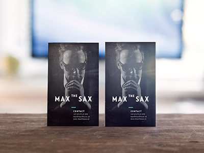 MAX THE SAX Corporate Design business cards corporate corporate design graphic design identity logo max the sax music parov stelar print saxophone