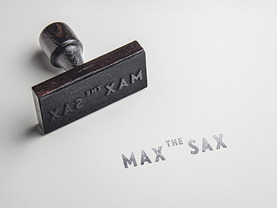 MAX THE SAX Logo Design cd ci corporate design graphic design identity logo max the sax parov stelar stamp