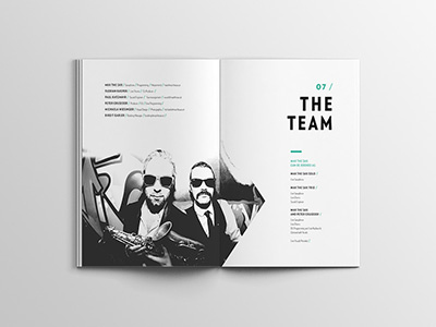 Editorial Design for MAX THE SAX, Presskit 2016