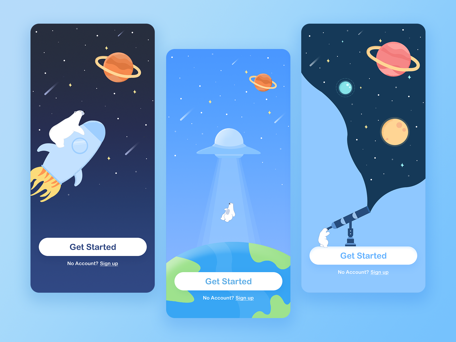 sign in space by 92doesntexist on Dribbble