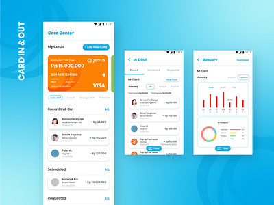 Jenius Mobile Application Revamp - Cash Movement app design bank bank app bank card banking banking app card ui case study chart clean ui financial financial app jenius ui design ui ux uidesign ux case study ux design ux process uxdesign