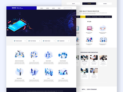 Electronics manufacturer customer electronic flat home manufacturer product service services touchscreen ui ux web design webdesign website