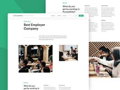 Career Page - PWDK landing page design uidesign uiux uiuxdesign ux design web website design