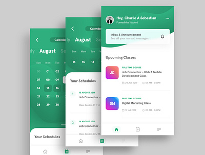 Purwadhika Mobile App Design Concept calendar app mobile app mobile app design mobile design mobile ui