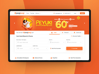 Pegipegi Website Concept