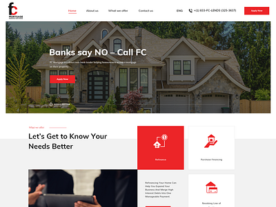 Fc Mortgage branding design logo typography ui ux