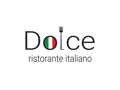 Dolce italian restaurant branding design graphic design logo vector