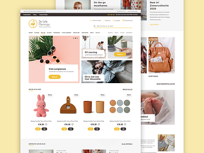 De Gele Flamingo | Rebranding & Webshop Redesign