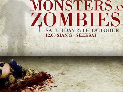Poster fun monsters photoshop cs6 poster zombies