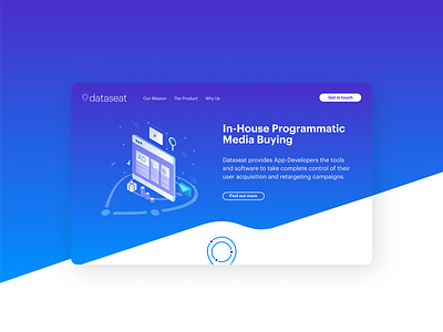 Web design: Dataseat adtech data design figma graphic design homepage web