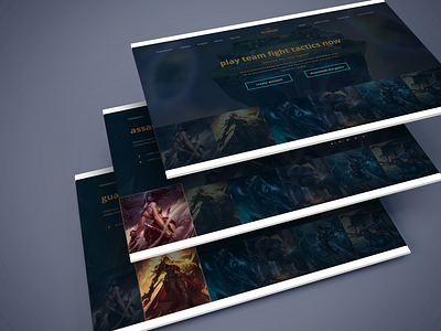 TFT Landing Page 003 adobe xd adobexd dailyui dailyui 003 dailyui003 design league of legends leagueoflegends ui web web design webdesign