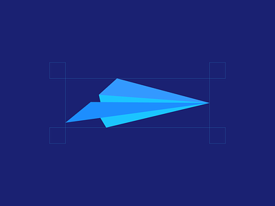 Paper Plane branding design icon logo