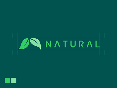Natural branding design icon logo