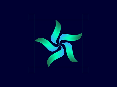 Flower branding design icon logo