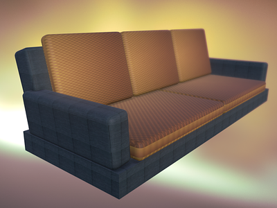 Sofa for VR game "Fort Awesome" 3d couch oculus sofa vive vr