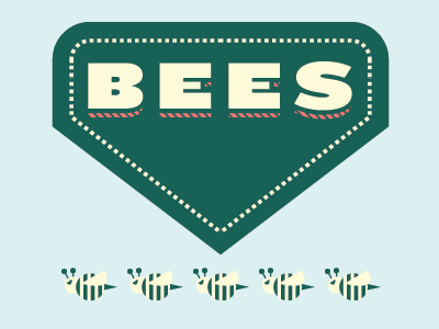 Bees illustration knockout