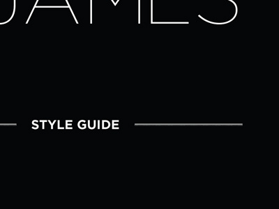 Style Guide black gotham white